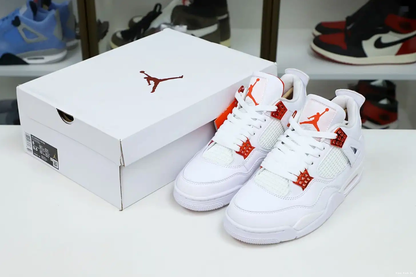 metallic Air Kimikick Jordan retro“orange Jordan 4 0518
